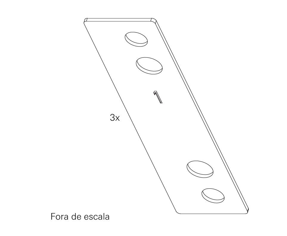 Calço-1mm - Calço suplemento 1mm Patio Fold