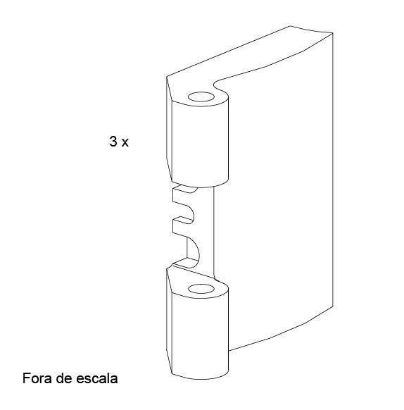 Cap-Dob-50 - Capa dobradiça 50mm Patio Fold