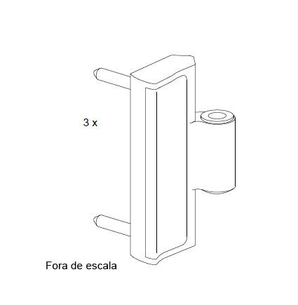 Dob-30Pin25 - Dobradiça 30mm pino 25mm Patio Fold