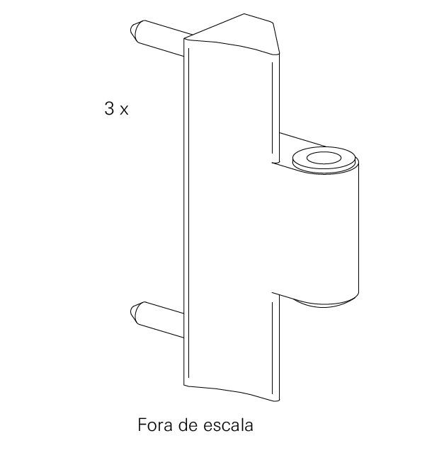 Dob-Mar-7 - Dobradiça marco 7mm pino 25mm Patio Fold