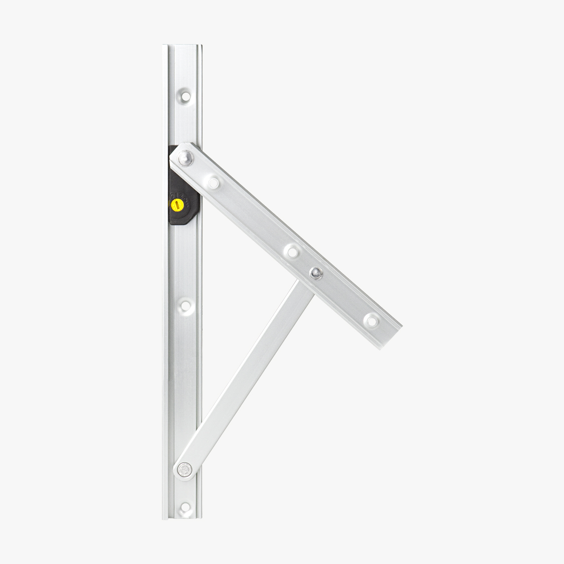 BRM02 - Articulação para maxim-ar 90° 400mm - cx13 com regulagem de freio - 20kg p/ folha
